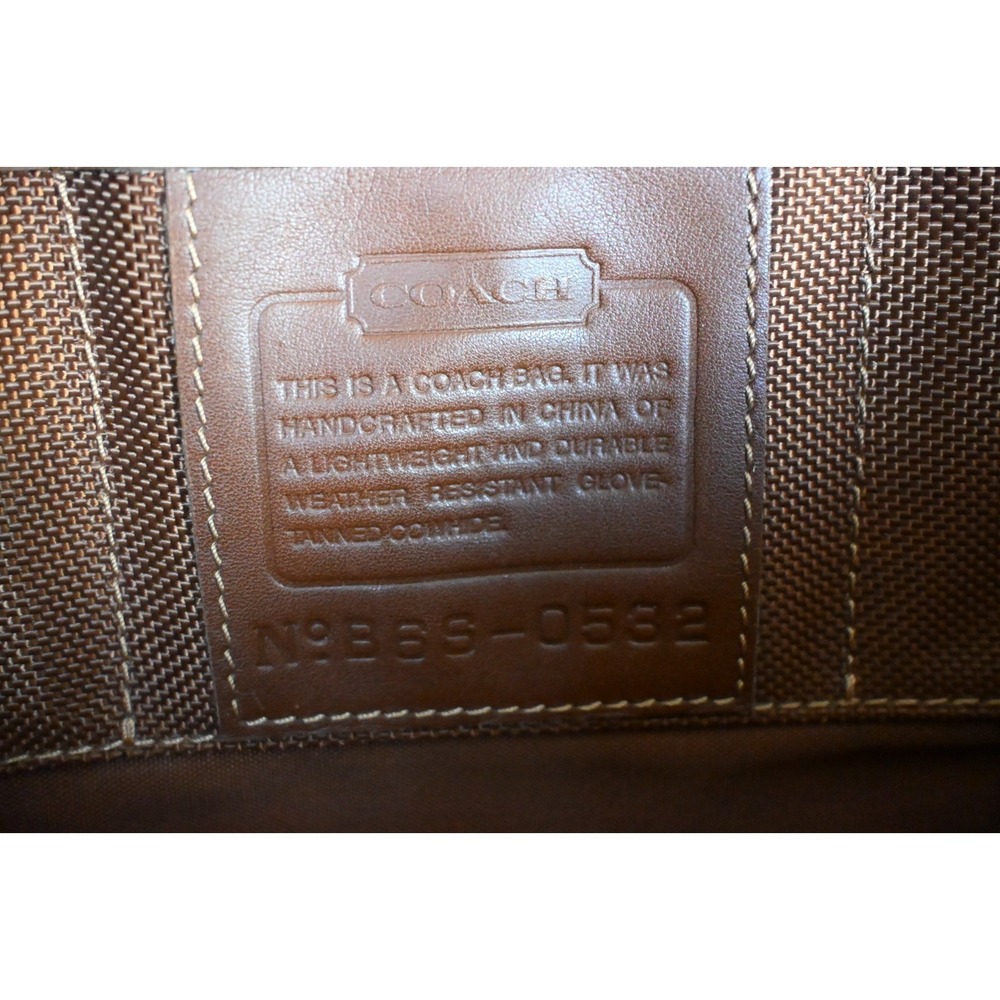 Vintage Coach 2005 Leather Briefcase Messenger Bag Brown 0502 USA - Picture 3 of 16